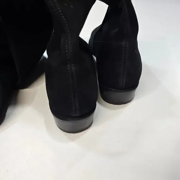 Stuart Weitzman Lowland Boot in Black Suede